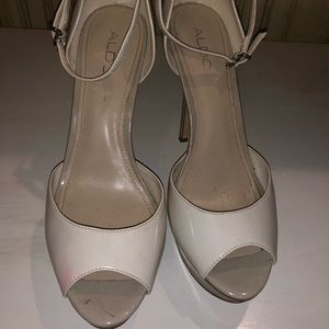 Aldo ankle strap platform heels
